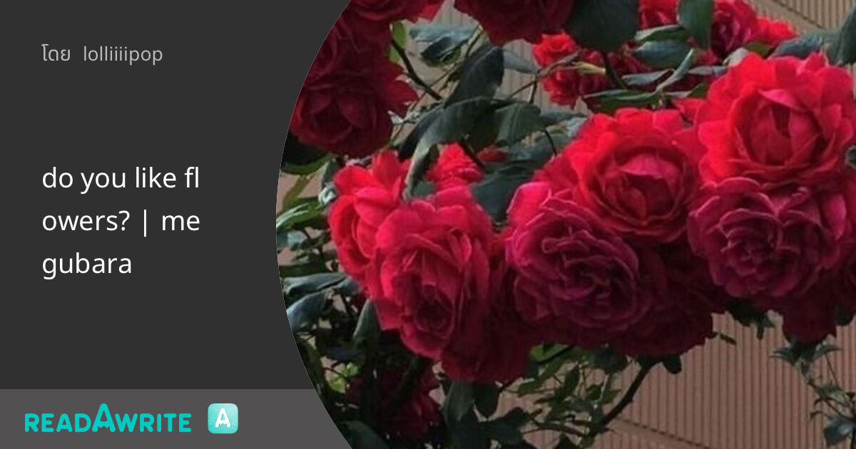 do you like flowers? megubara ฟิค Love Novel (แชท)